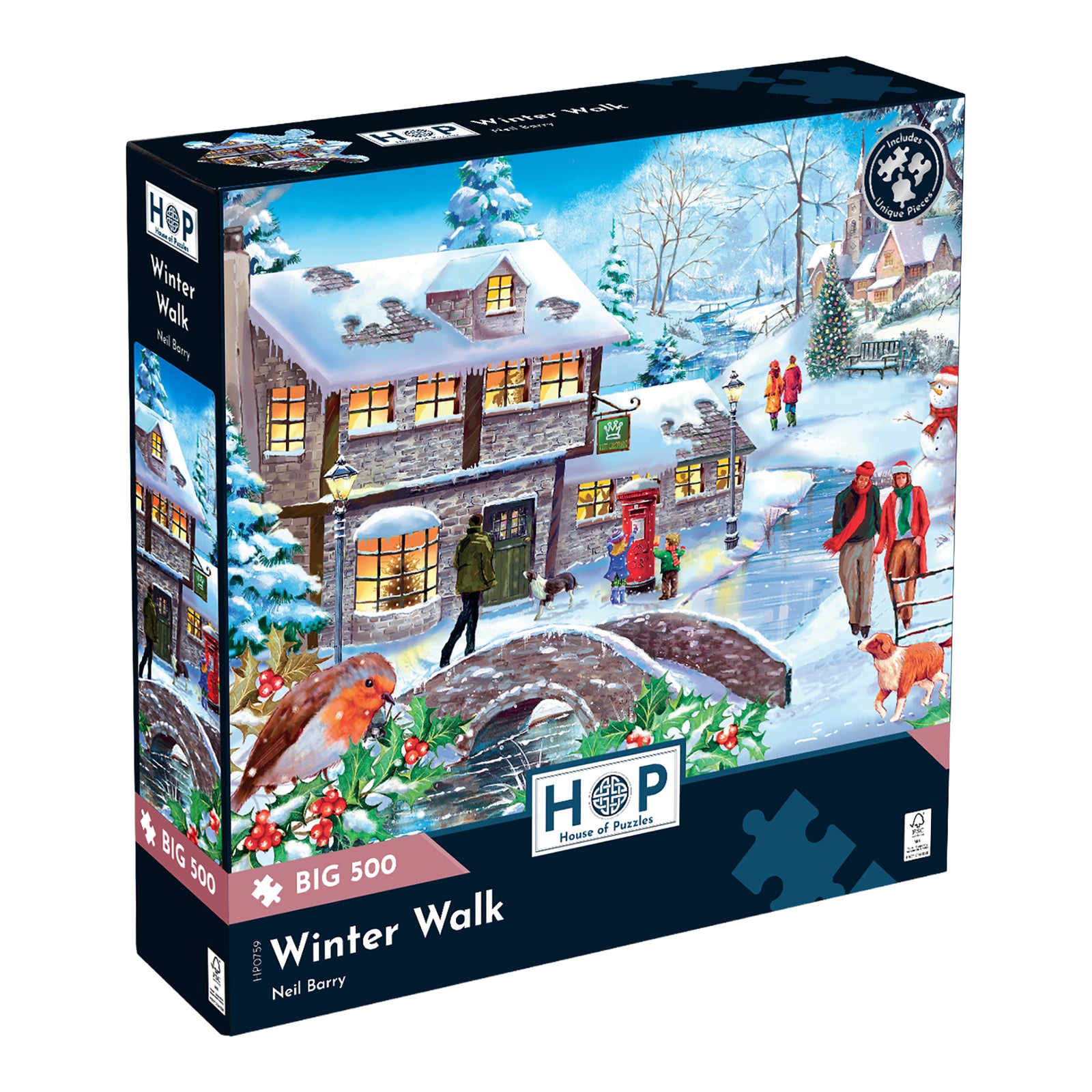 Winter Walk Jigsaw - Big 500 Piece Jigsaw Puzzle For Adults, With Extra Large Pieces