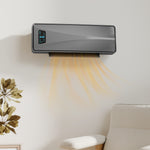 2000w Ceramic Electric Heater With Fan, Wall Heater | Grey