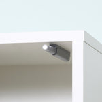 Tall Mirrored Bathroom Cabinet Tallboy Unit Adjustable Shelf