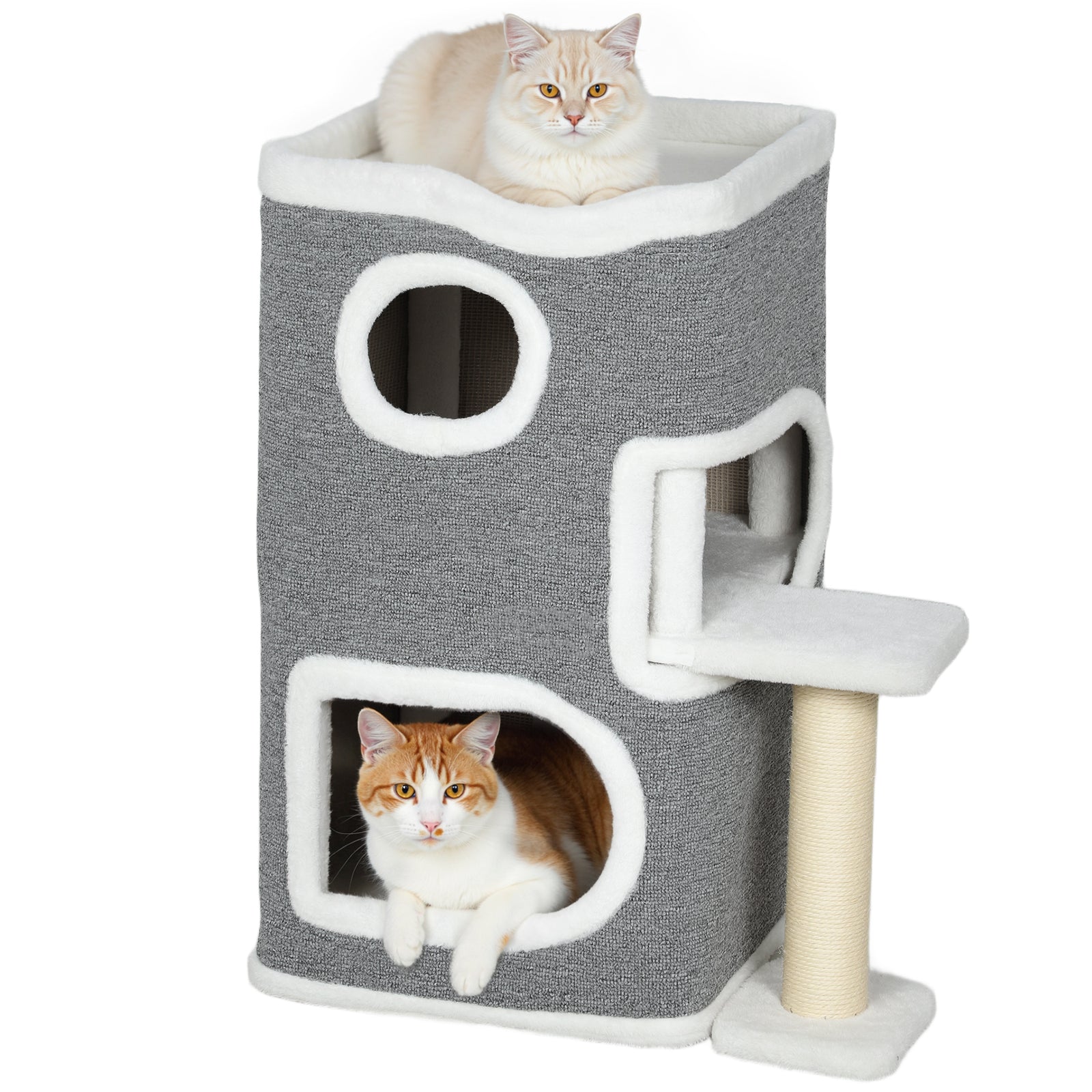 75 Cm Cat Tree Cat Condo For Indoor Cats With Scratching Post