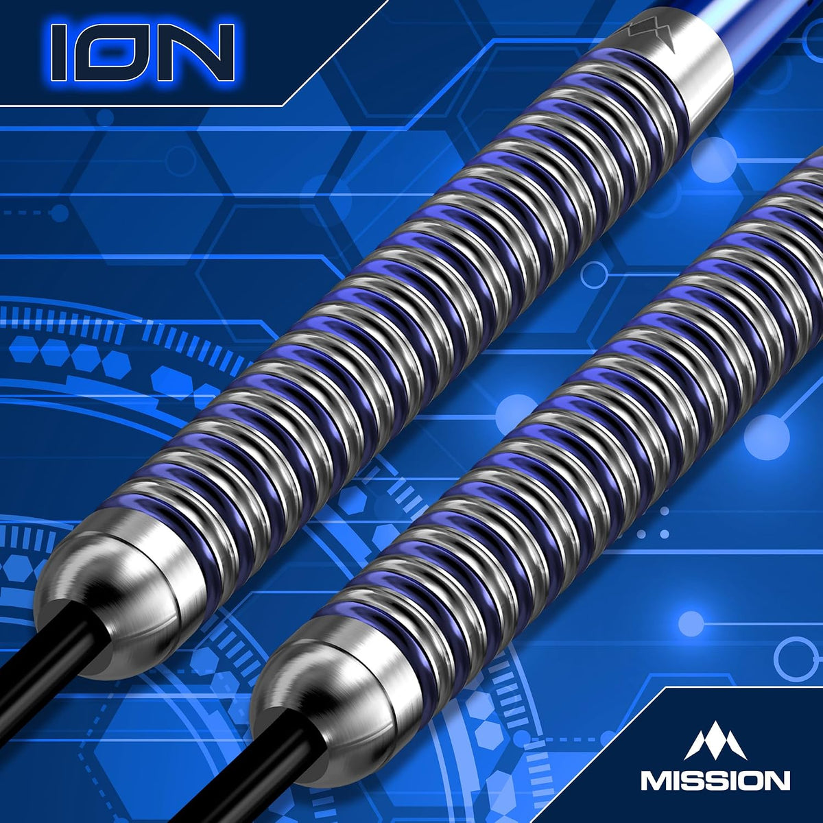 Ion Darts - Steel Tip - 95% Tungsten | 30g | Blue