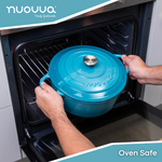 Cast Iron Dutch Oven Casserole Pot With Lid - 30cm (6.9l) | Blue