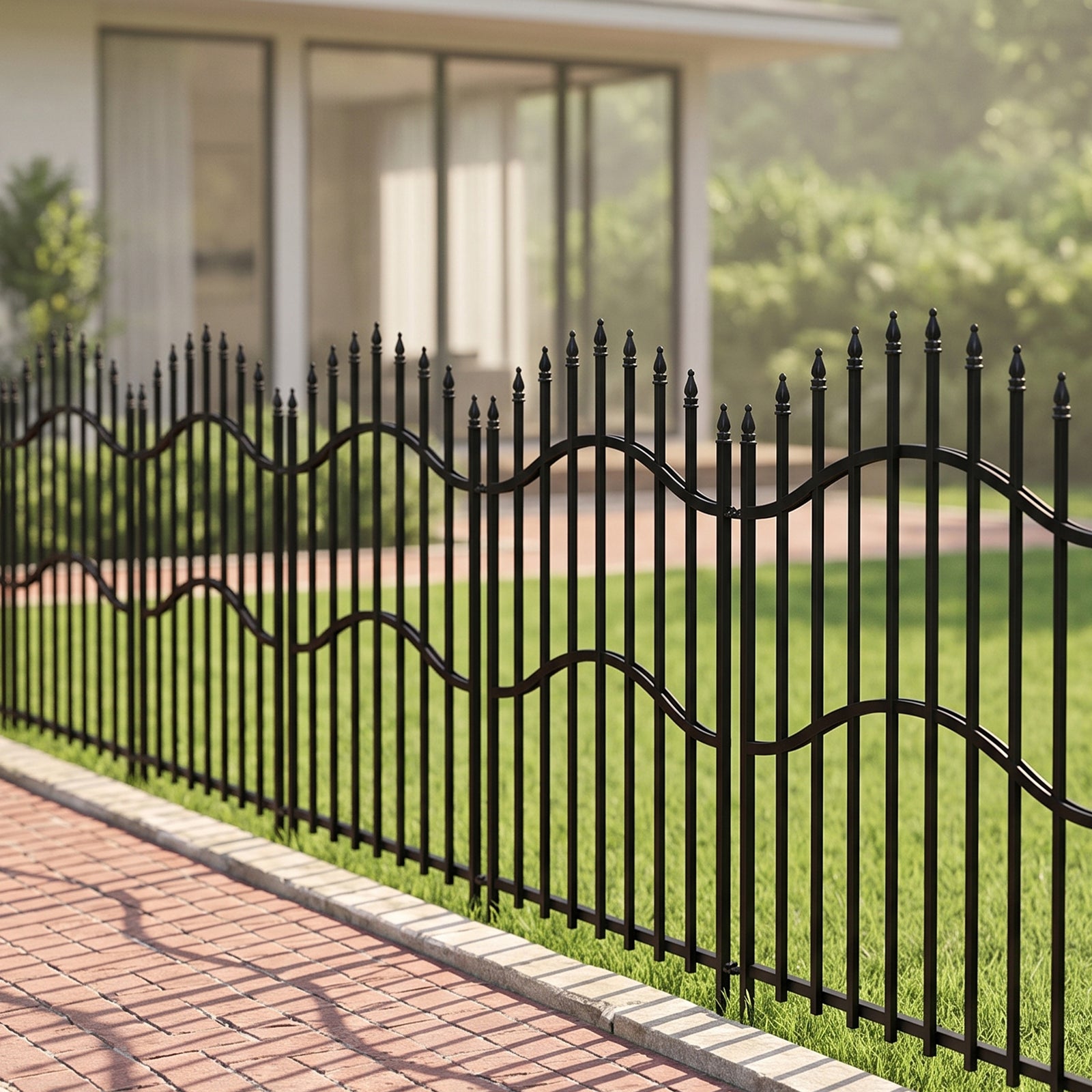 Breeins 5-pack Decorative Metal Garden Fence Panels