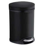 Stainless Steel 6l Pedal Bin With Easy Clean Inner Liner | Black