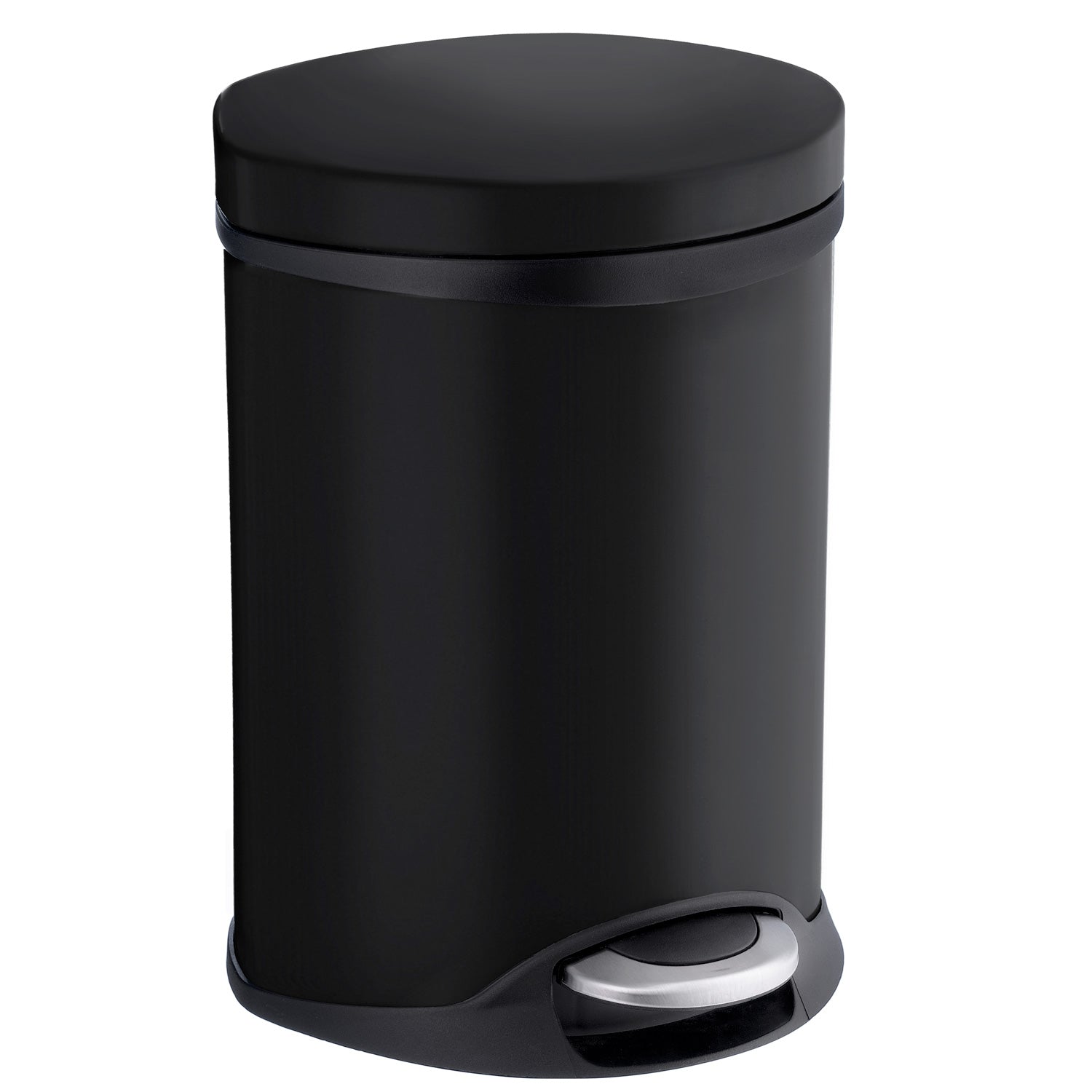 Stainless Steel 6l Pedal Bin With Easy Clean Inner Liner | Black