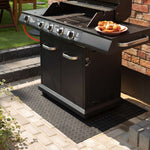 Recycled Rubber Bbq Mat Floor Protection Mat | 200cm X 100cm | Black