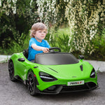 Mclaren 765lt Licensed 12v Kids Ride On Car W/ Mp3 Music | Green