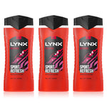 Recharge 12h Refreshing Fragrance Shower Gel Bodywash, 3x 500ml