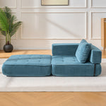Folding Sofa Bed With Pillow | Blue