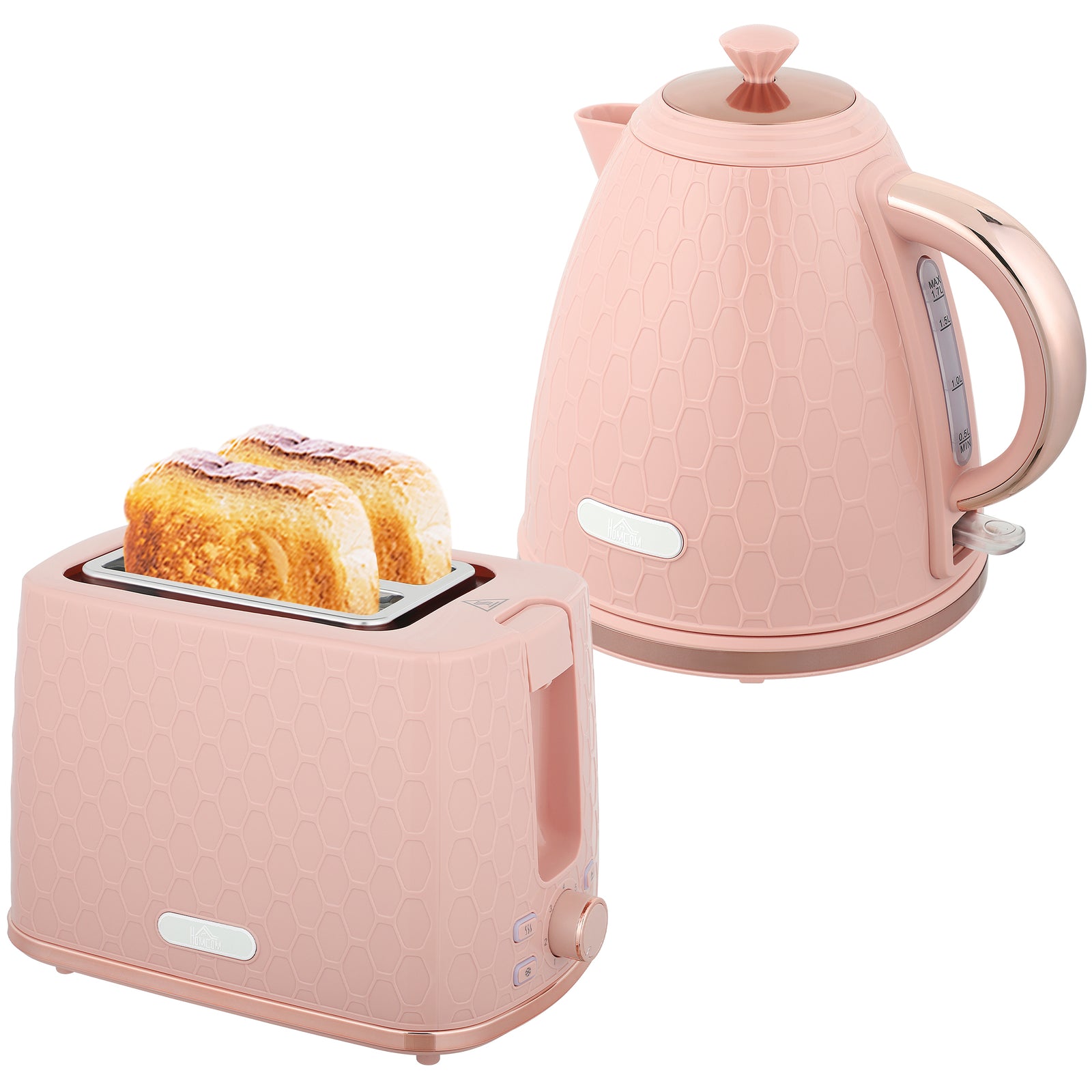Kettle & 2 Slice Toaster | Pink