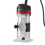 800w Wood Router, 6.35mm Collet, Aluminium Body, Handheld Trimmer | Red