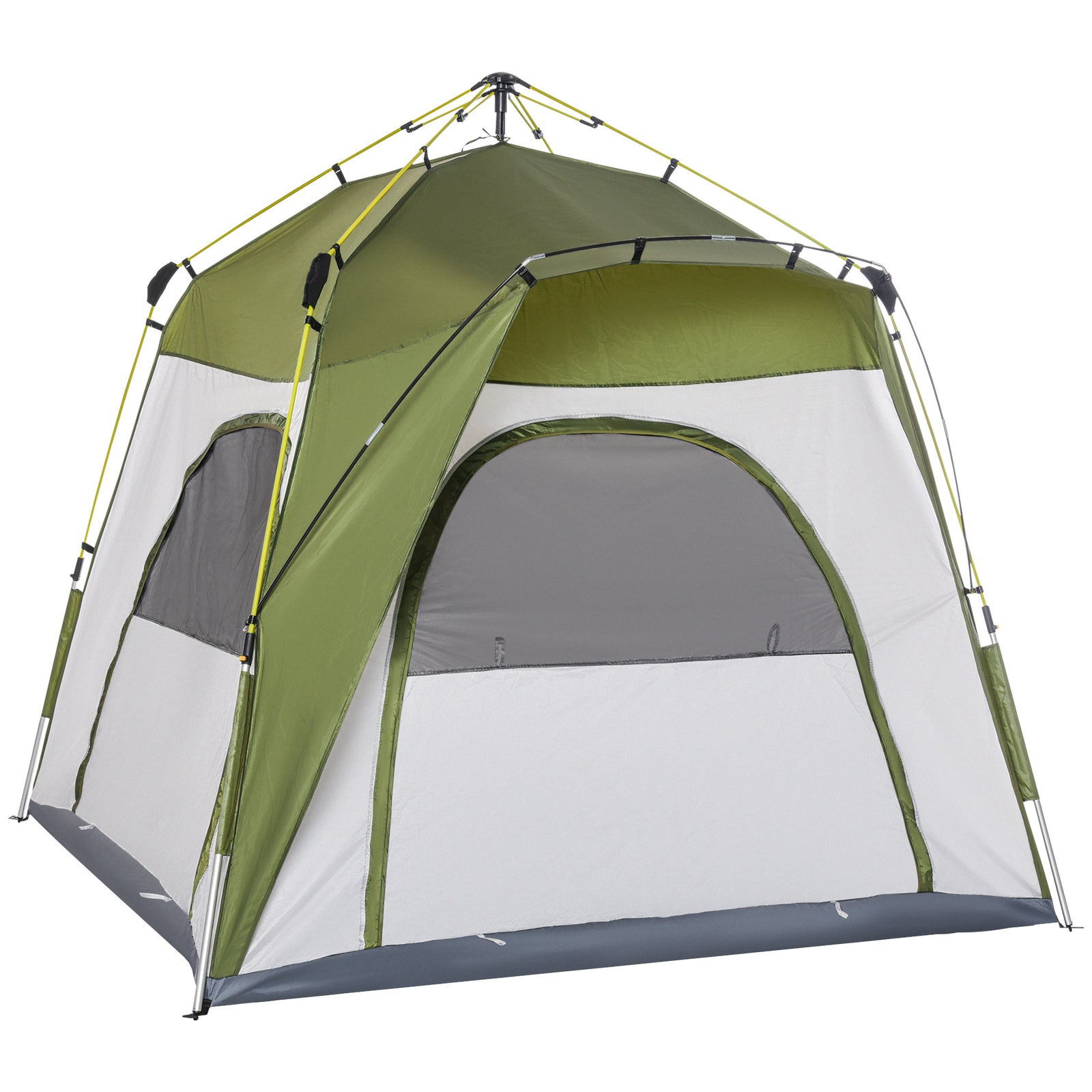 3 Man Pop Up Tent Automatic Camping Backpacking Dome Shelter | Green