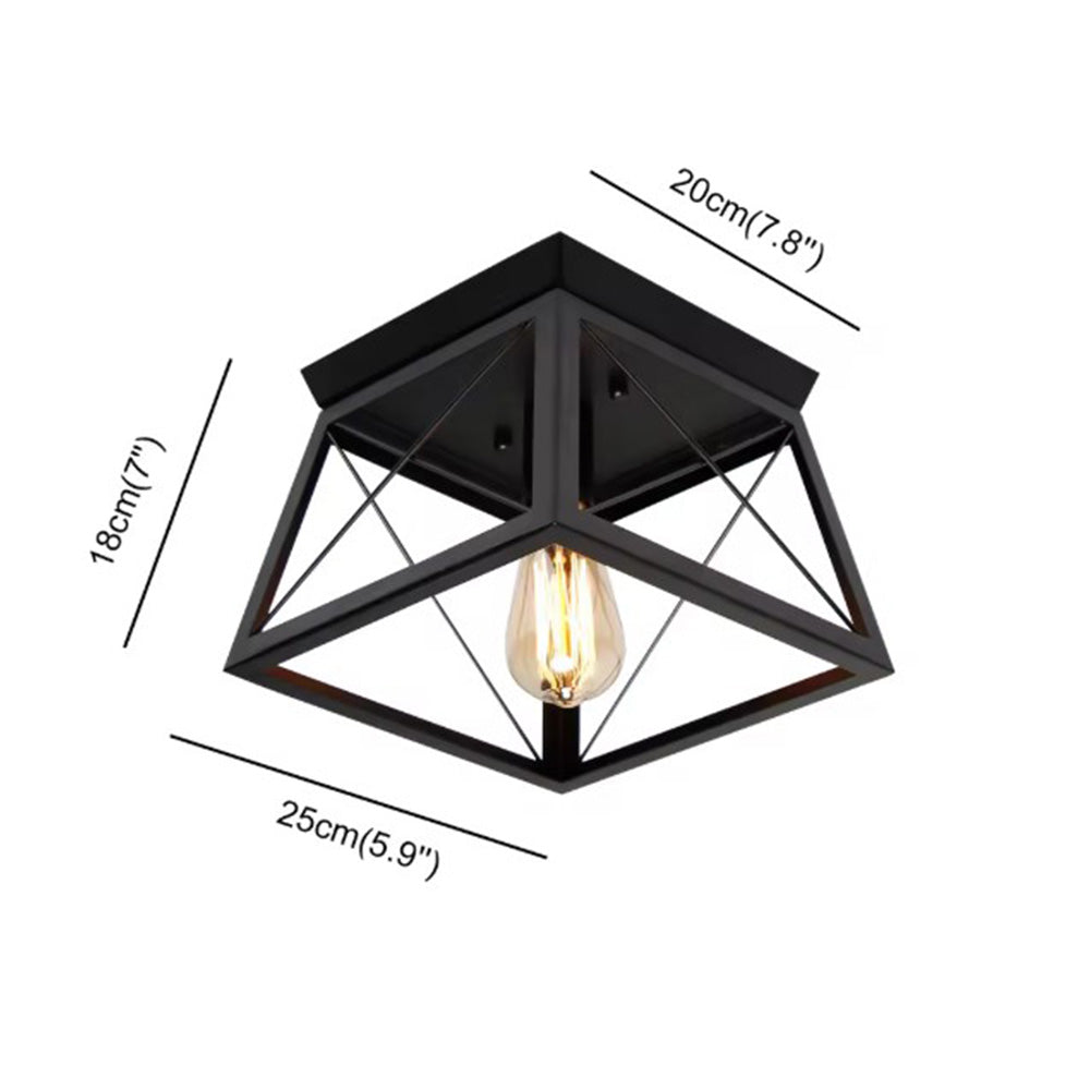 Bath Plus TB+ Vintage Metal Flush Mount Ceiling Light