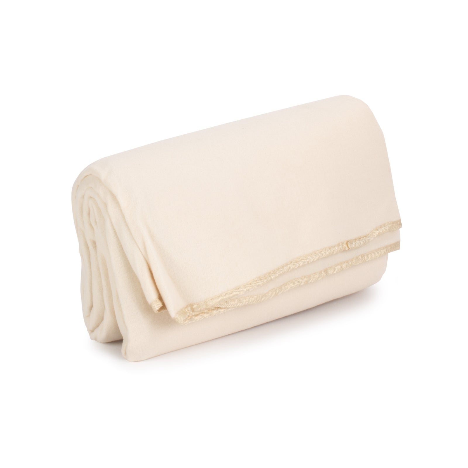 Cream Fleece Waterproof Backed Picnic Blanket