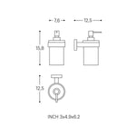 Soap Dispenser, 200ml, Matt Black, Anti-corrosion, Start Collection