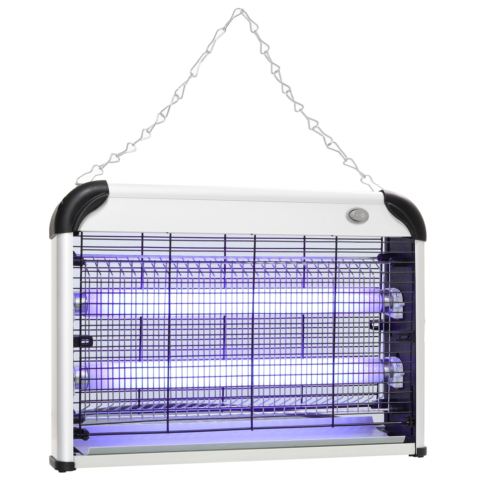 20w Mosquito Killer Electric Insect Fly Pest Bug Zapper | Silver