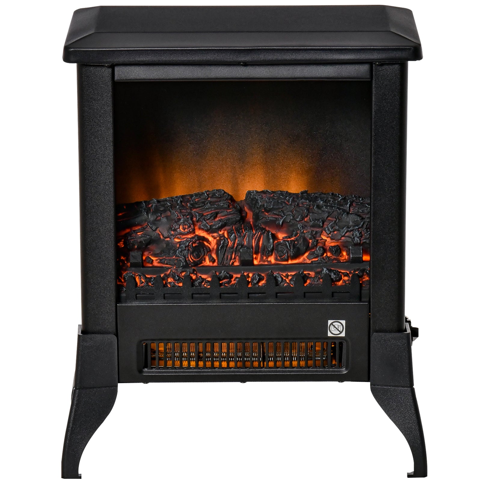 Electric Fireplace Stove Freestanding With Flame Effect