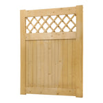 90cm W X 90/120/150/180cm H Diyspace Rhombus Garden Wood Fence Gate | 120cm