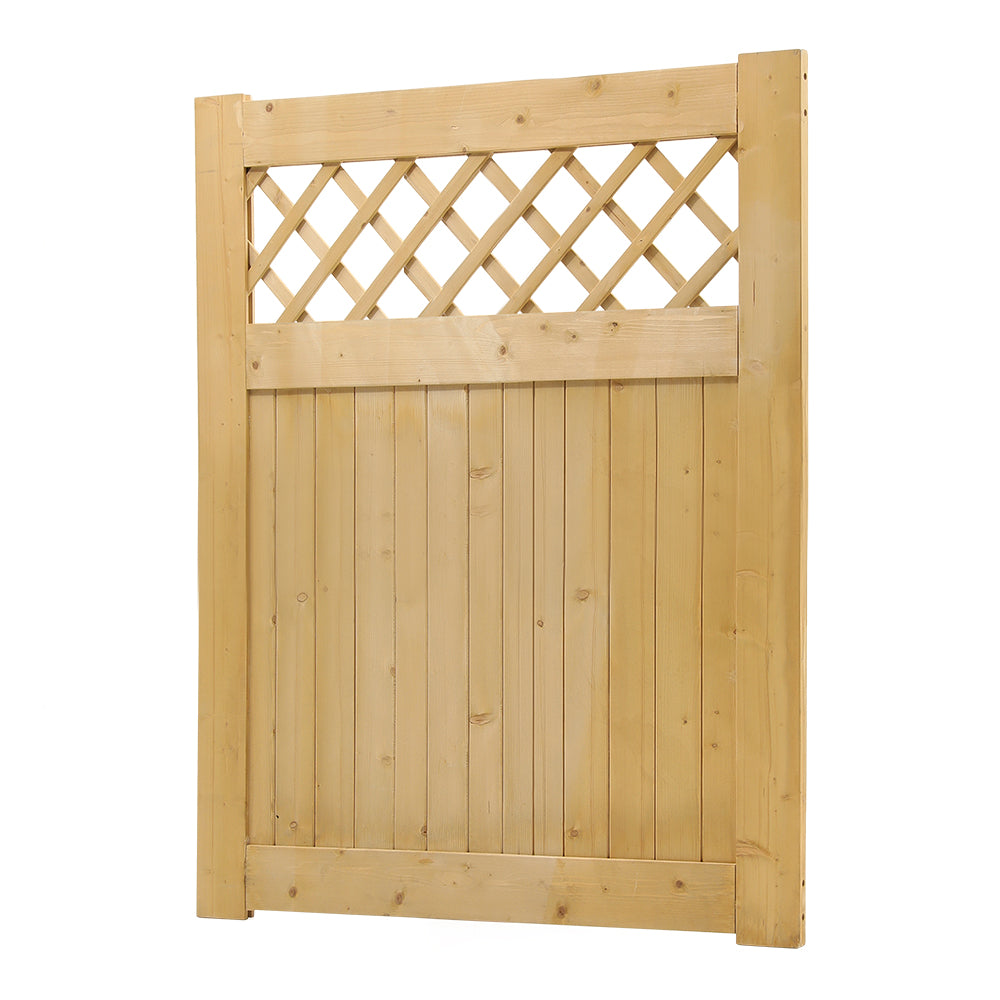90cm W X 90/120/150/180cm H Diyspace Rhombus Garden Wood Fence Gate | 120cm