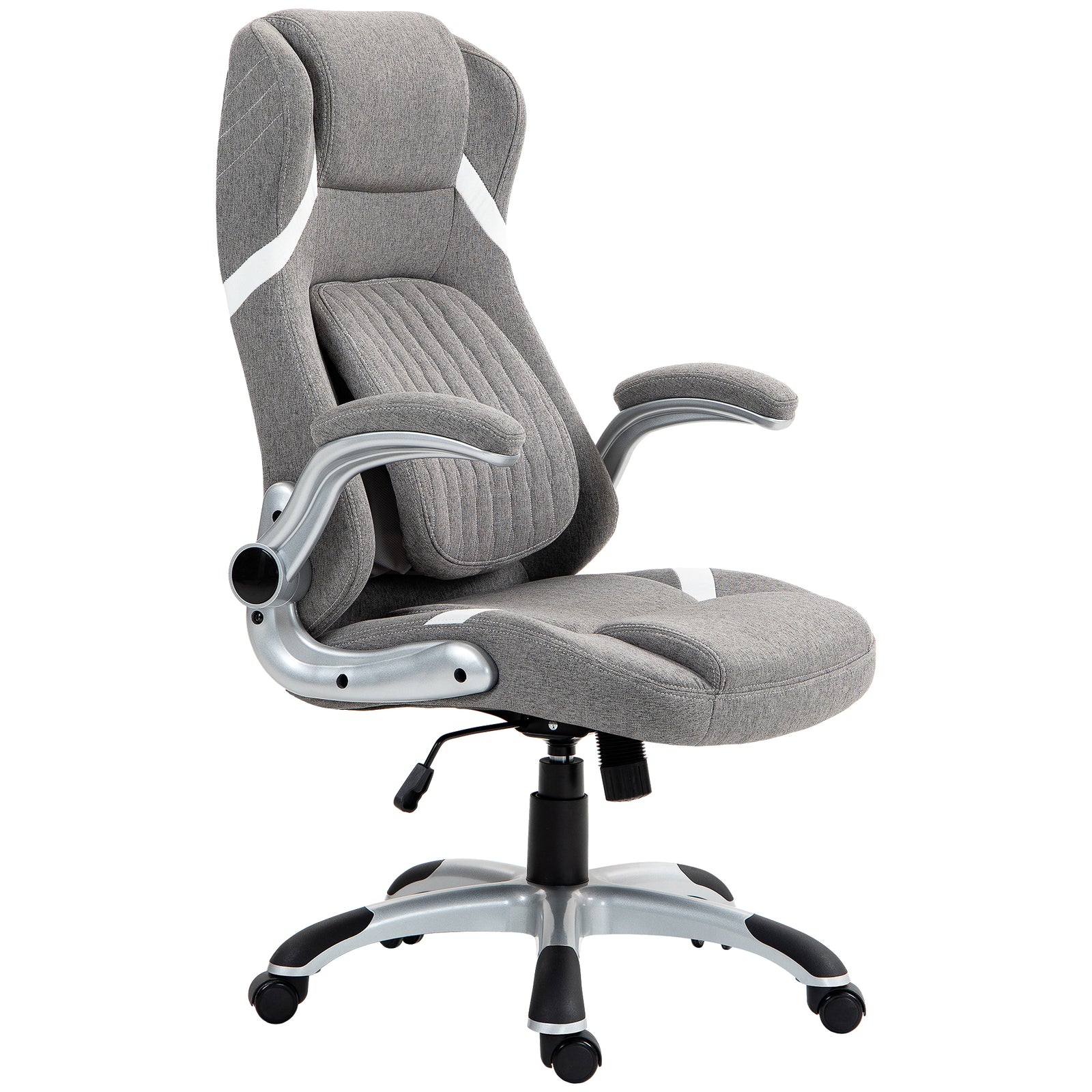 High Back Office Chair W/ Lumbar Support Grey