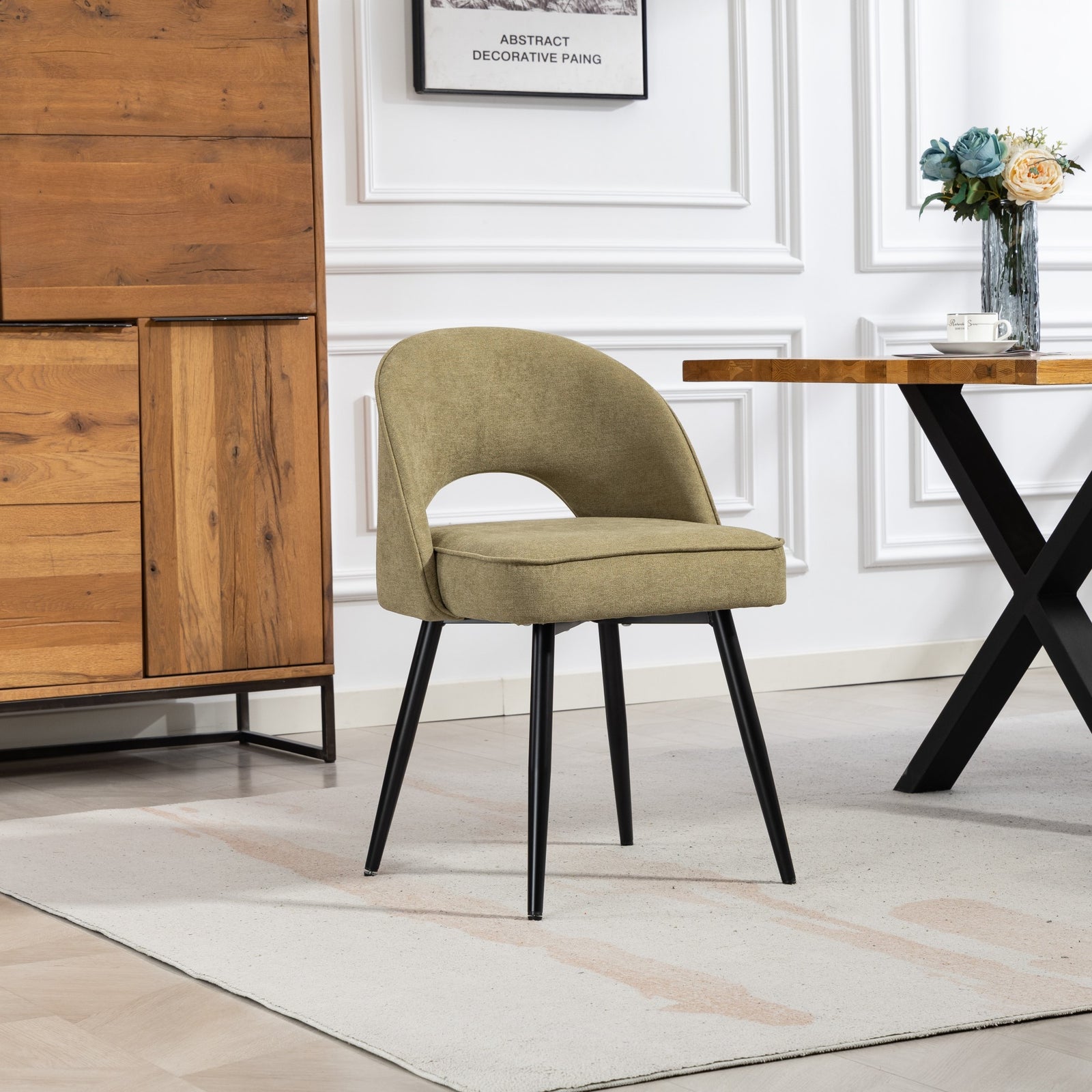 Ashley Fabric Dining Chairs - Set Of 2 | Sage Green