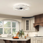 Ceiling Fans With Lights And Remote & App Control For Bedroom | White