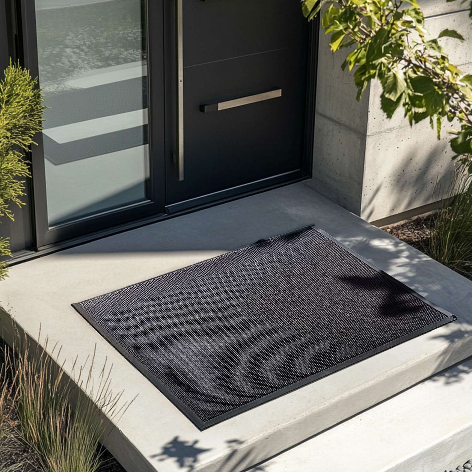 Anti-slip Dirt Trapping Black Meshmat Entrance Doormat | Medium | Black