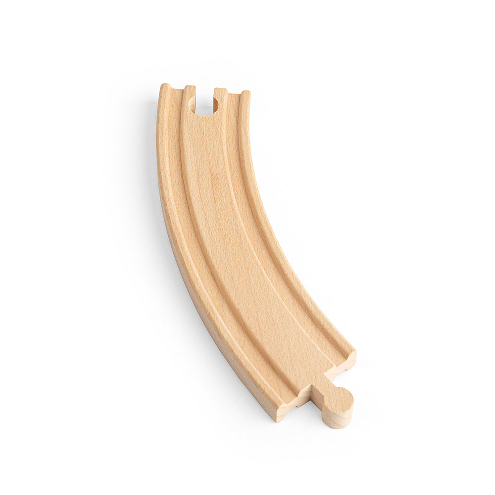 12 Long Curve Track Pieces for Wooden Train Set