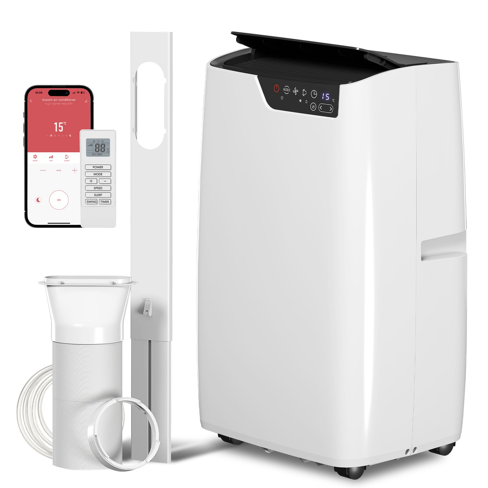 Portable Air Conditioner, 4-in-1 Air Conditioning Unit | 12000 Btu | White