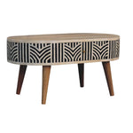 Solid Wood Edessa Bone Inlay Coffee Table