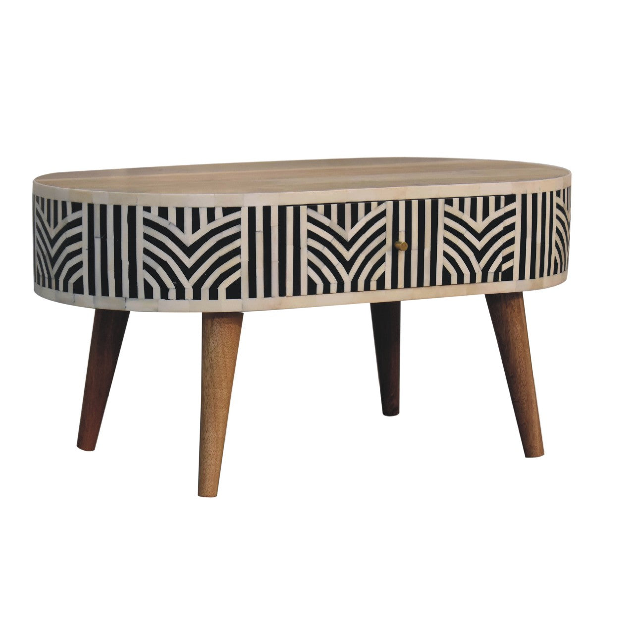 Solid Wood Edessa Bone Inlay Coffee Table