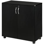 2 Tier Locking Office File Organisation With 2 Keys | One Size | Black