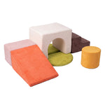 Soft Play Set Foam Blocks Baby Climbing Blocks Vellum Suede Multi-colour | Multi Colour