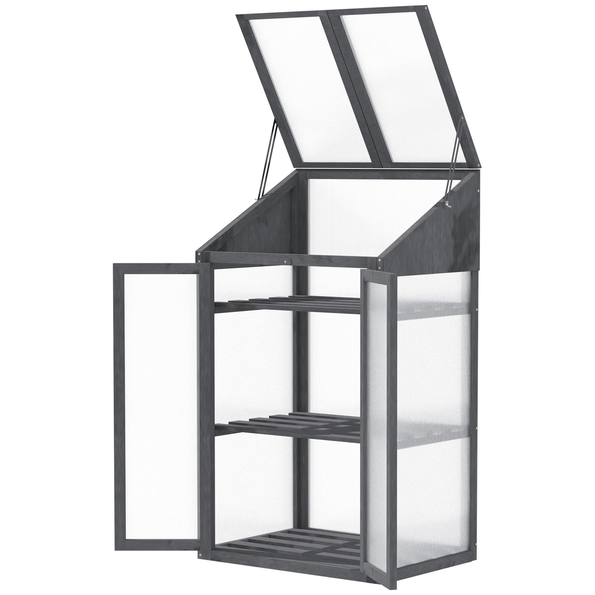 Wooden Greenhouse Cold Frame Semi Transparent