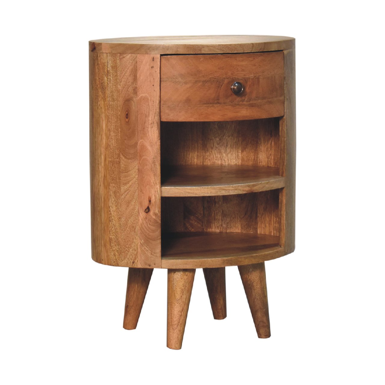Solid Wood Cortez Oak-ish Bedside