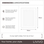 Ultrasnug Electric Under blanket Dual-control - White | Double | White