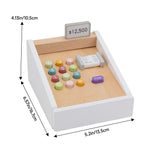 Breeins Wooden Cash Register Pretend Toys Playset