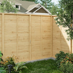 Spruce Wood Fence Panel 180cm W X 90/120/150cm H, Weather-resistant Treated Wood With Eco-friendly Water-based Finish | Large