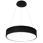 Ohio Stunning Led Pendant Lamp 24w(122w)  45cm Diameter Height Adjustable | Black