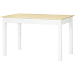 Dining Table For 4 To 6, Oak Wood Grain