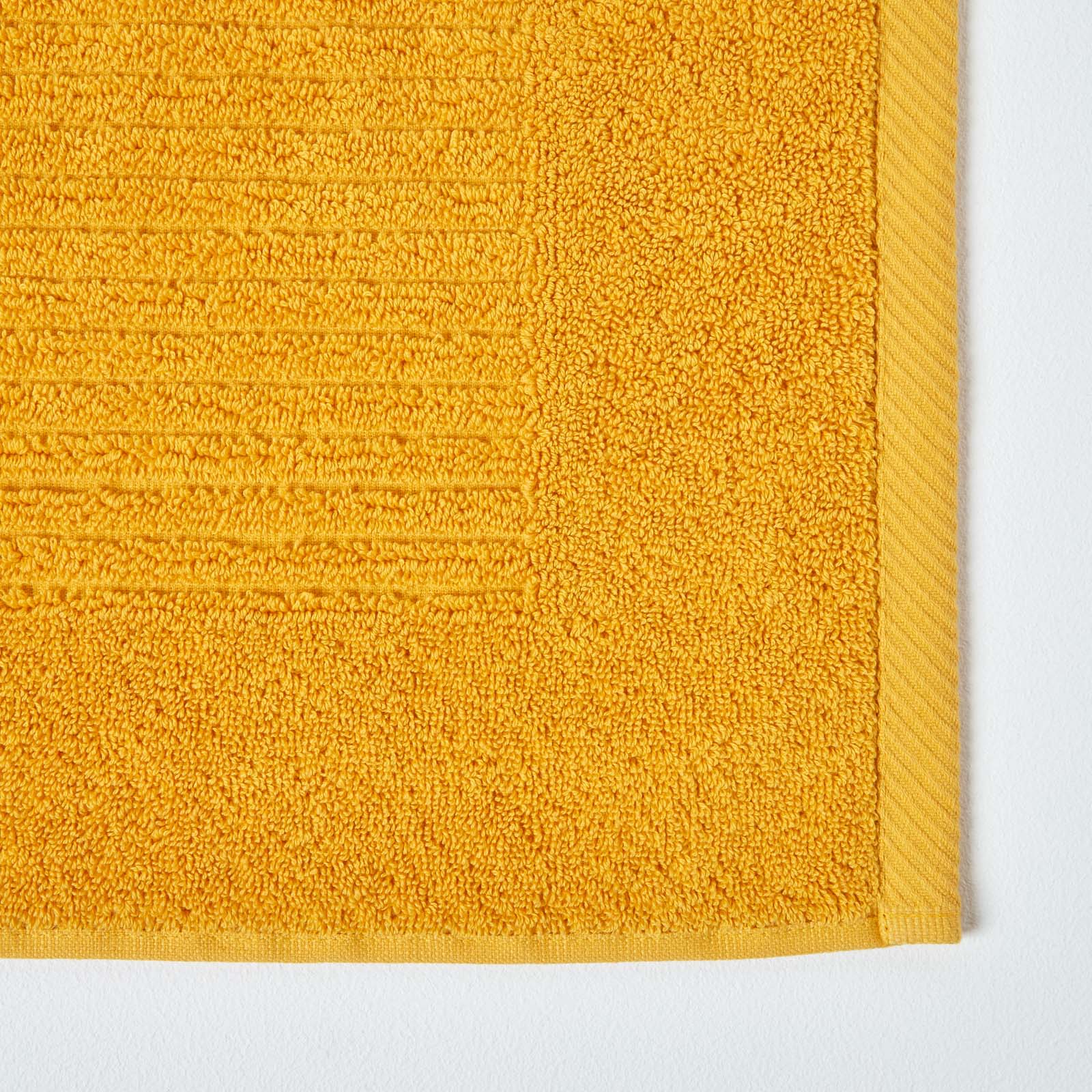 Imperial Plain Turkish Cotton Bath Mat | 50 x 80cm | Ochre