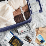 55x35x25cm Lightweight Suitcase - Cabin Carry On - Hard Shell - 4 Wheels Overhead Luggage | Cabin | Navy Blue
