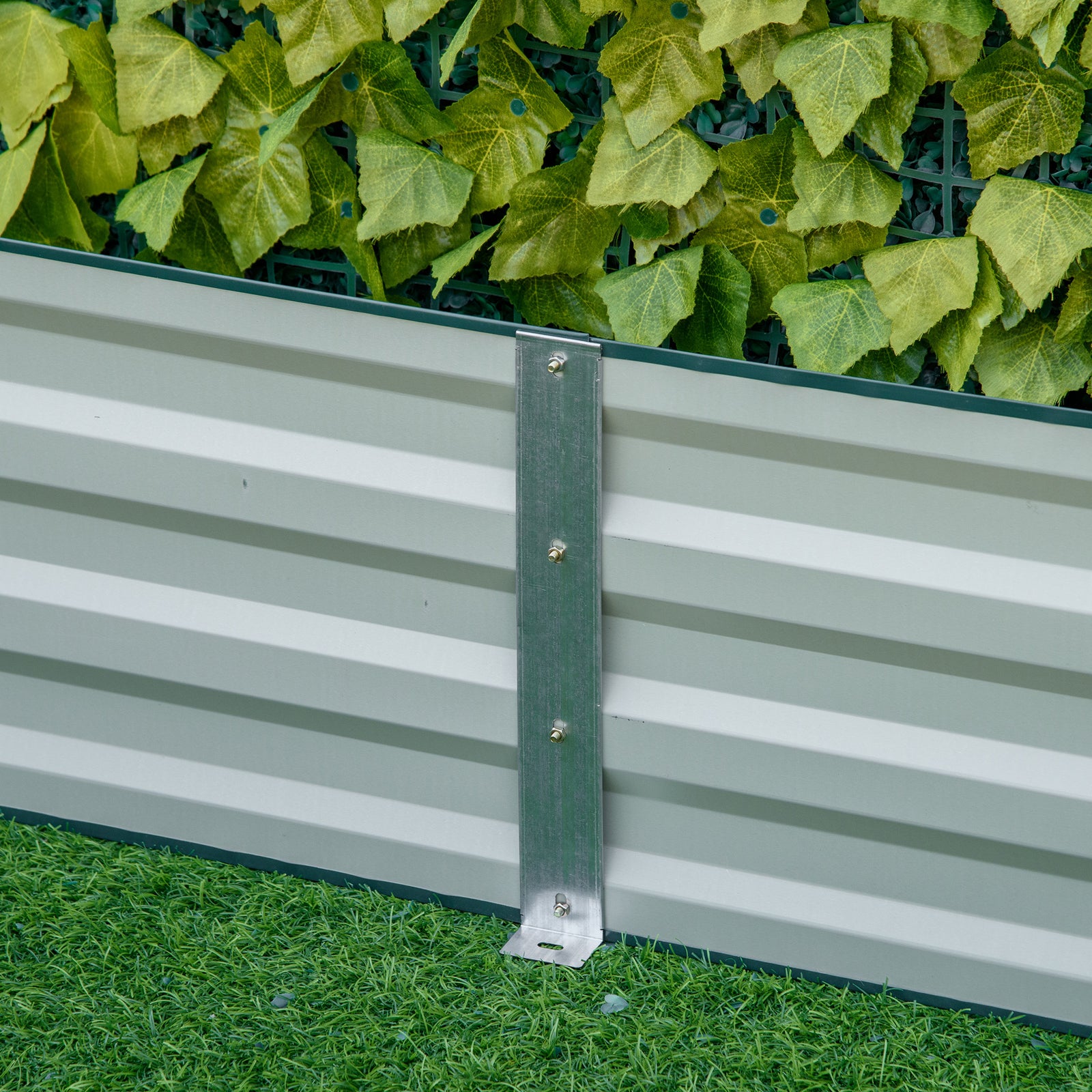 Steel Raised Garden Bed Planter Open Bottom | Green