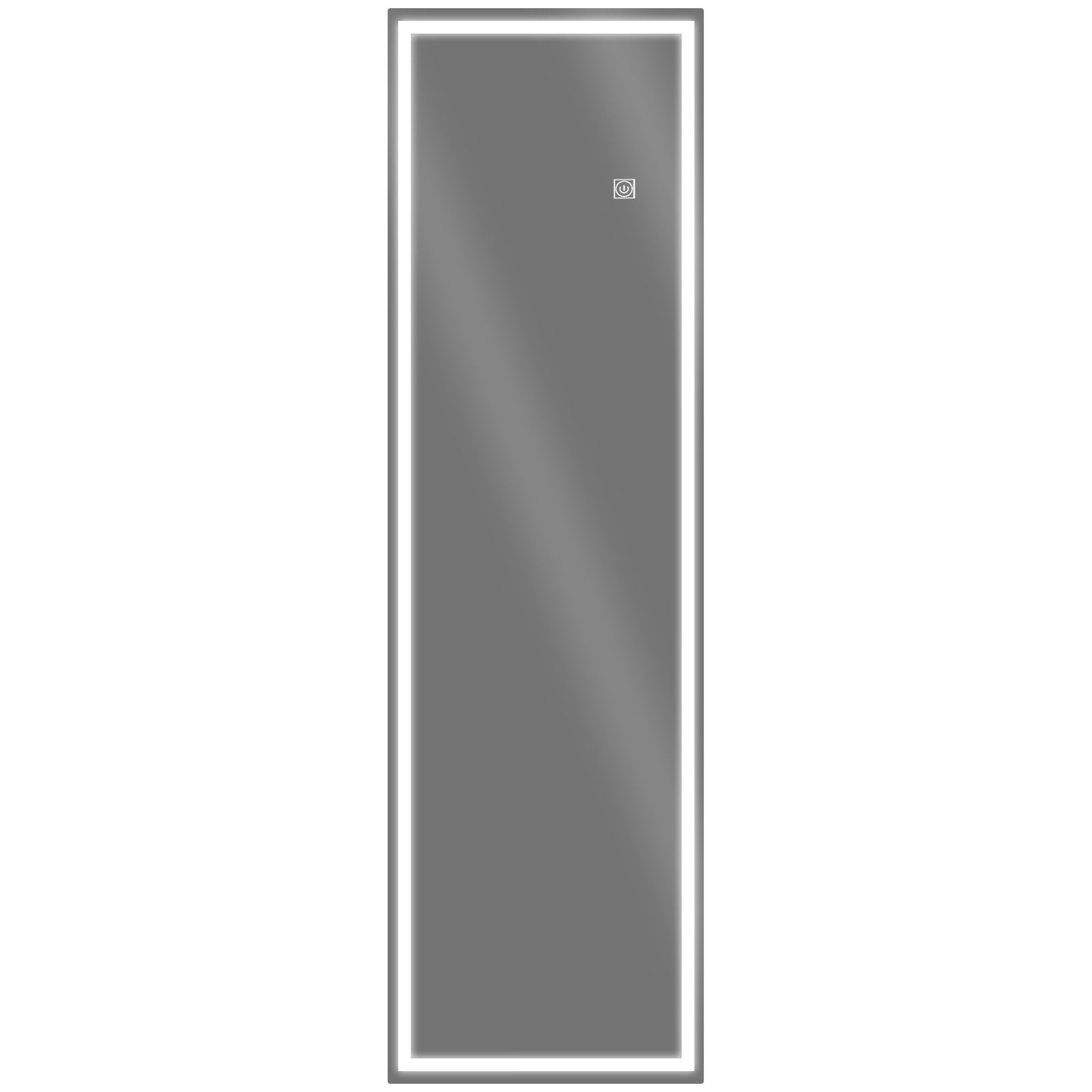 Full Length Wall Mirror With Dimming Led Lights, Smart Touch