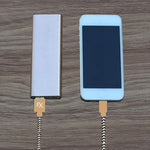 Nylon Usb Tiger Phone Charging Wire Braided Cable, 3 Meter | Yellow