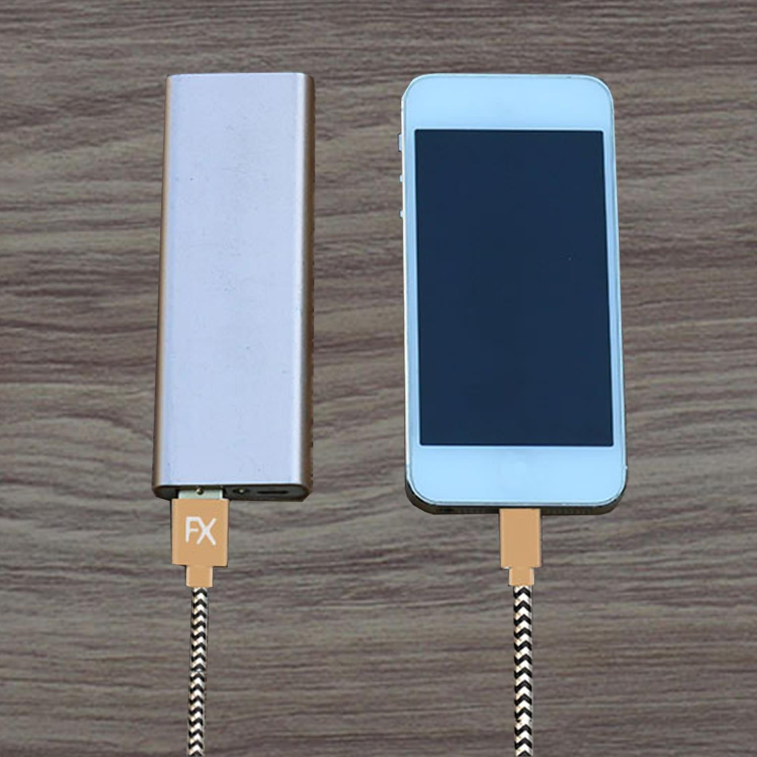 Nylon Usb Tiger Phone Charging Wire Braided Cable, 3 Meter | Yellow