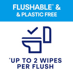 Washlets Confident Clean Biodegradable & Flushable Toilet Wipes, 2Pk