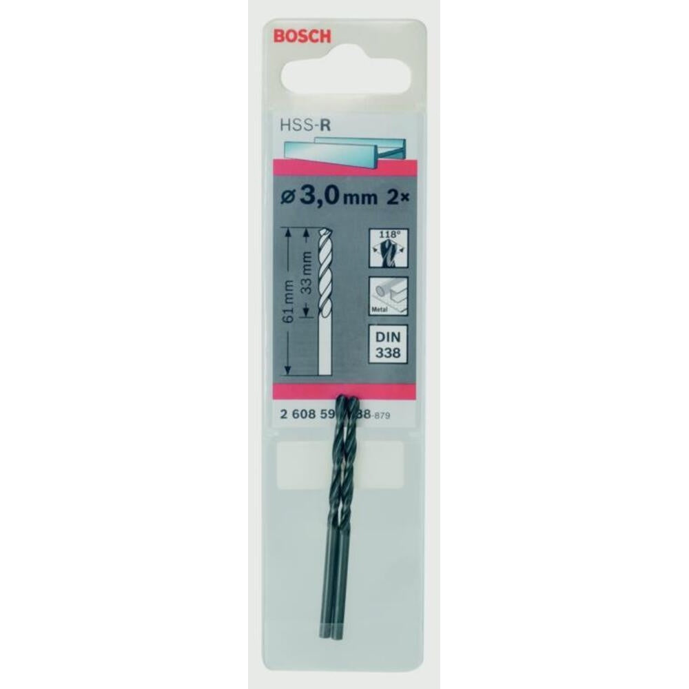 Teq Twisted Hss Drill Bit (pack Of 2) | One Size | Black