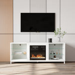 18-inch Electric Fireplace With Freestanding Tv Stand Entertainment Center