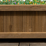 Garden Planter With Trellis Indoor Outdoor, Brown